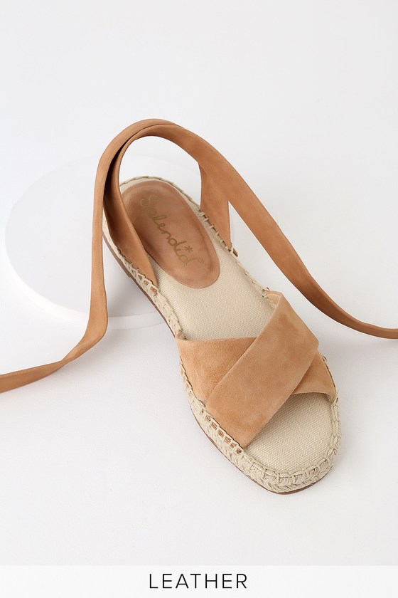 tan espadrille sandals