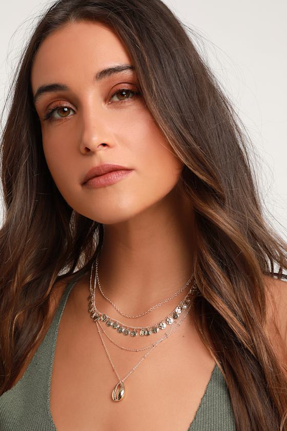 Fun In The Sun Gold Layered Necklace 3