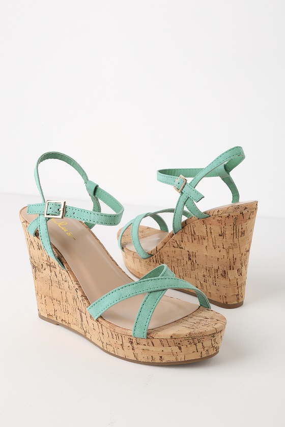 mint wedges shoes