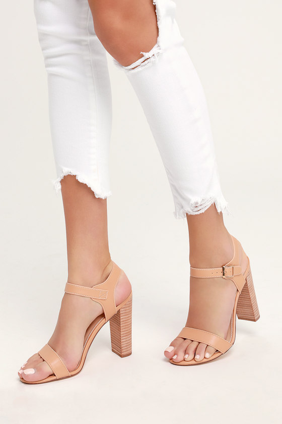 Dauphine Nude High Heel Sandals 5