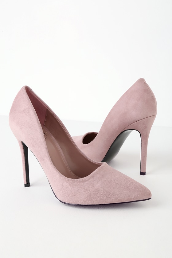 lilac pointed heels