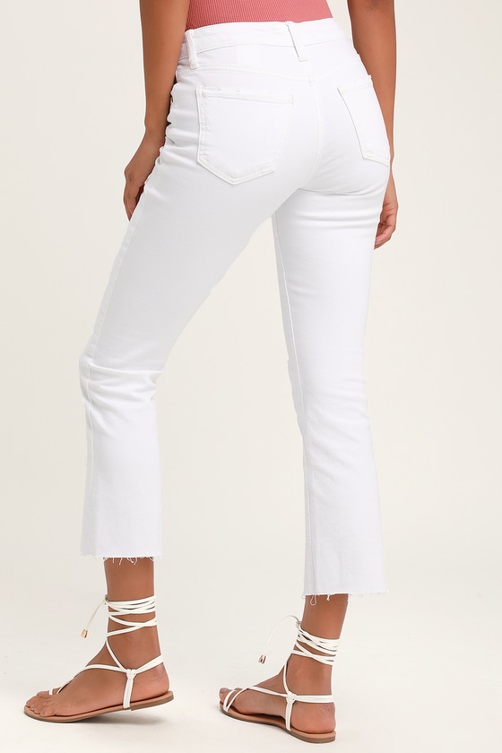plus size white distressed jeans