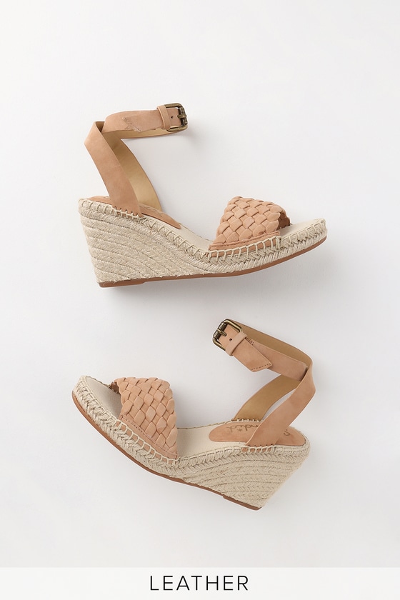 tan espadrille wedges