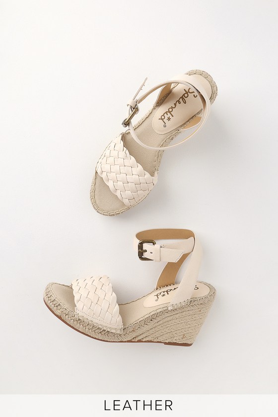 cream flat espadrilles