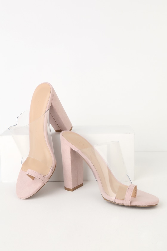 vinyl high heel sandals