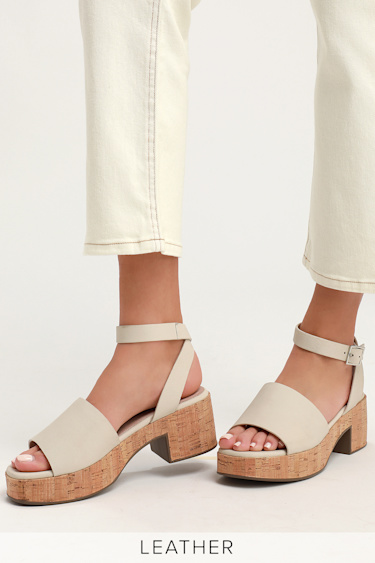 Seychelles Calming Influence White Platform Heels Sandals Lulus