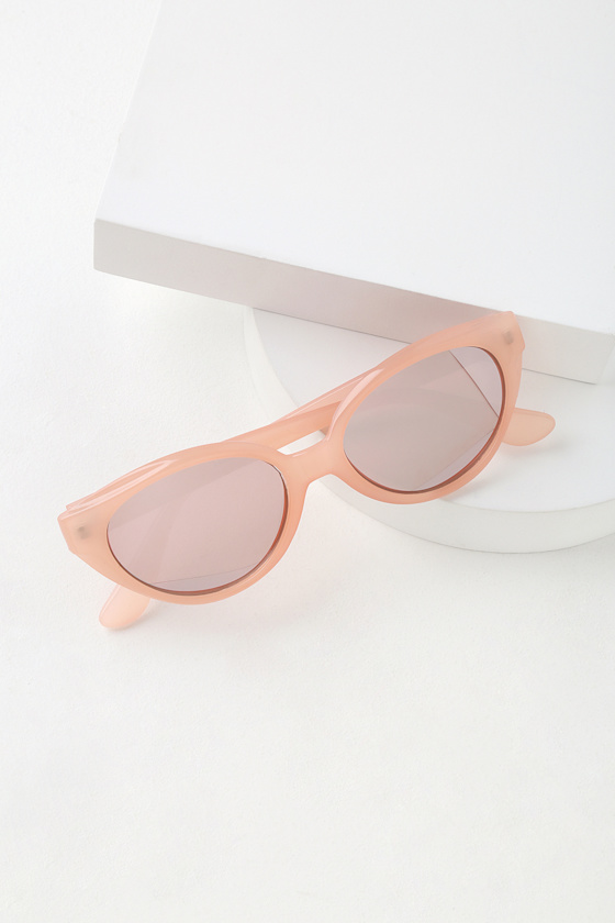 Pink Mirrored Sunglasses Small Sunglasses Slender Sunnies Lulus