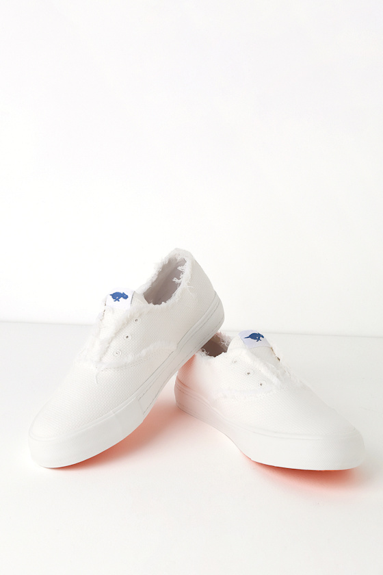Afina White Slip-On Sneakers 3