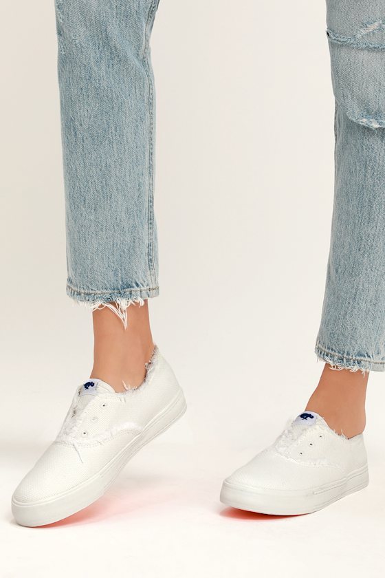 Afina White Slip-On Sneakers 4