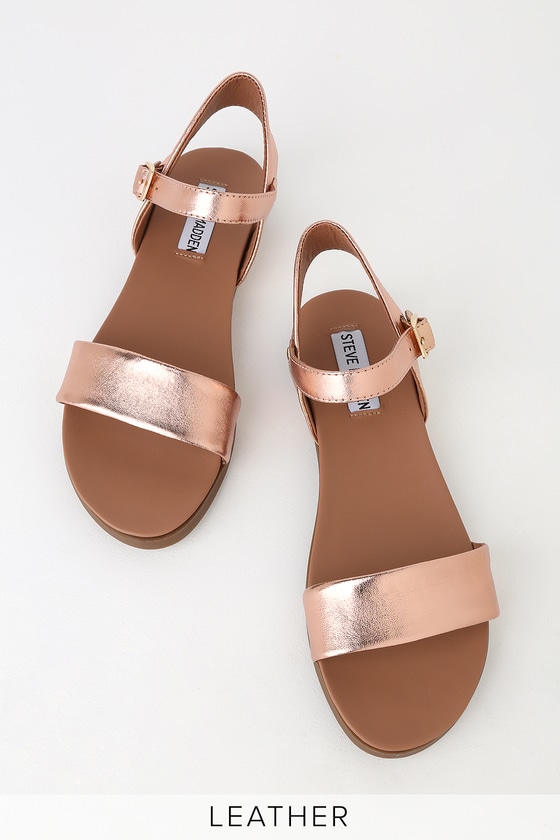 steve madden rose gold wedges