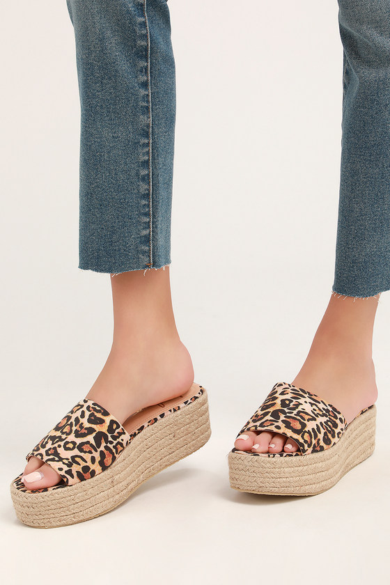 animal print platform shoes