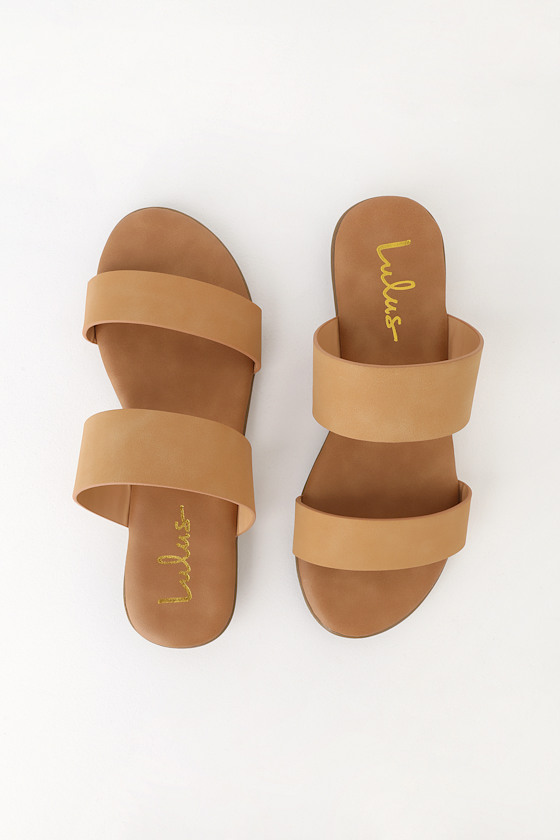 Oona Natural Slide Sandals 6