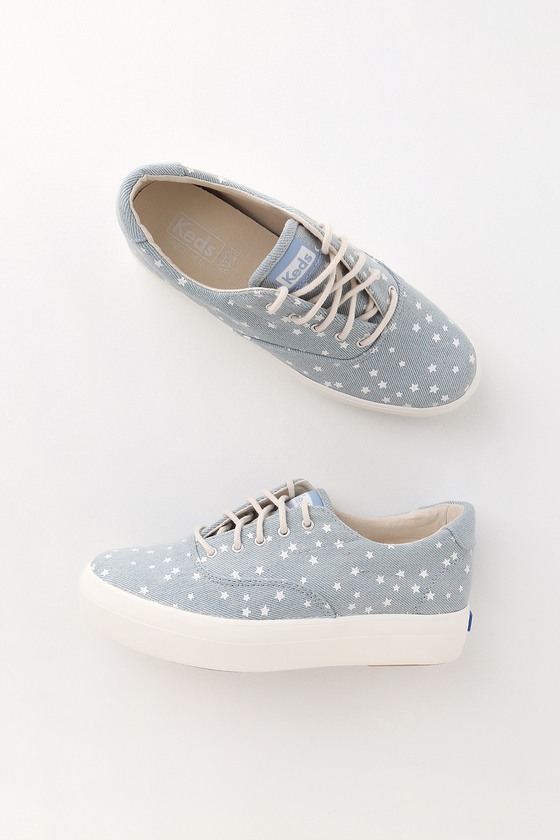 light blue keds