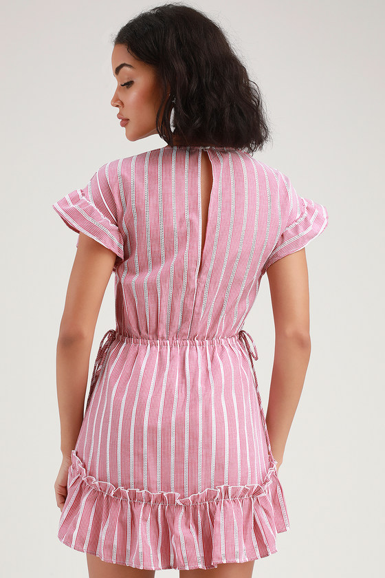 red and white striped outfit