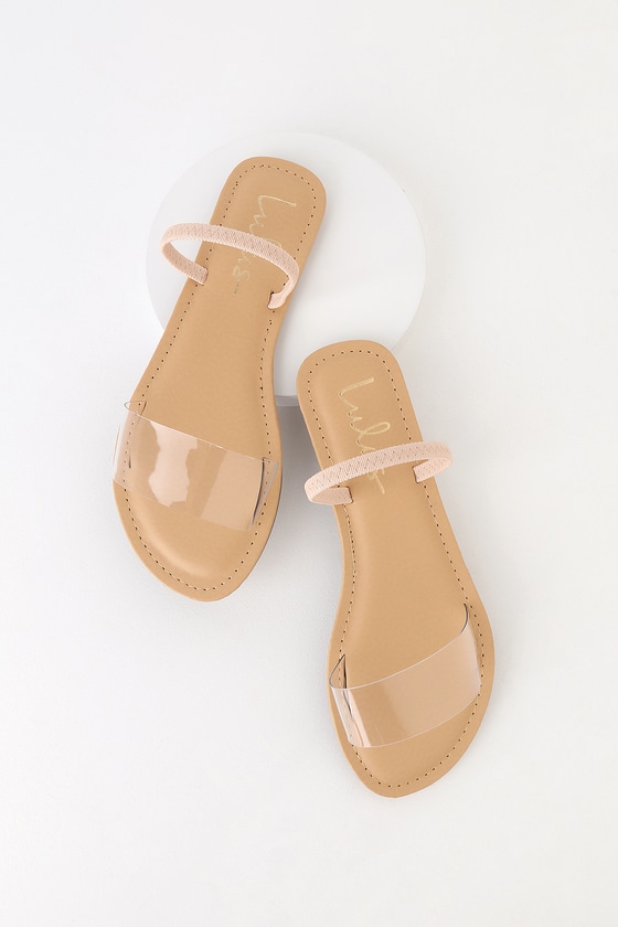 Vinyl flat sandals new arrivals
