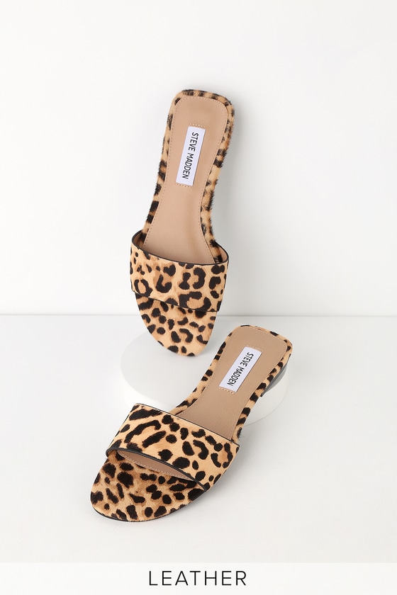 steve madden leopard sandals