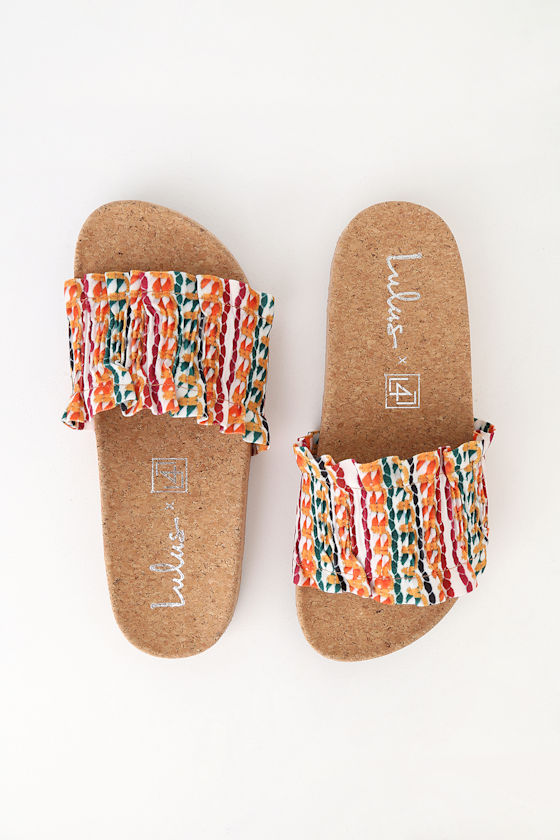 Alexa Bright Multi Slide Sandals 3