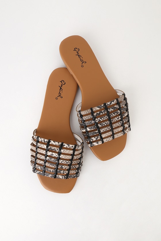 snake print slides