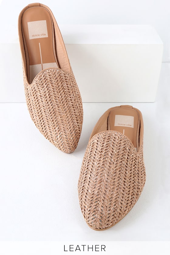 Grant Natural Raffia Woven Loafer Slides 5