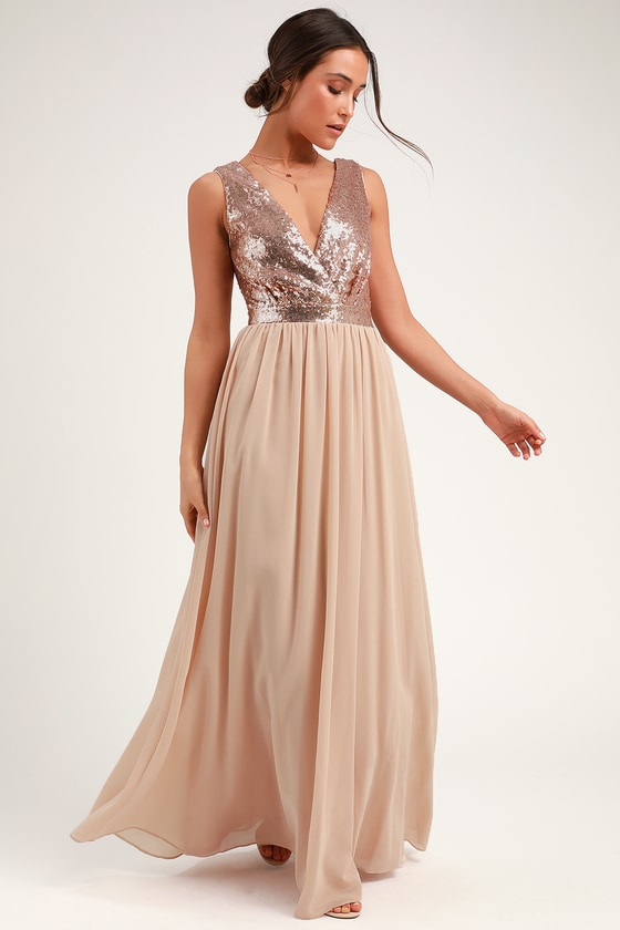 silver fringe gown