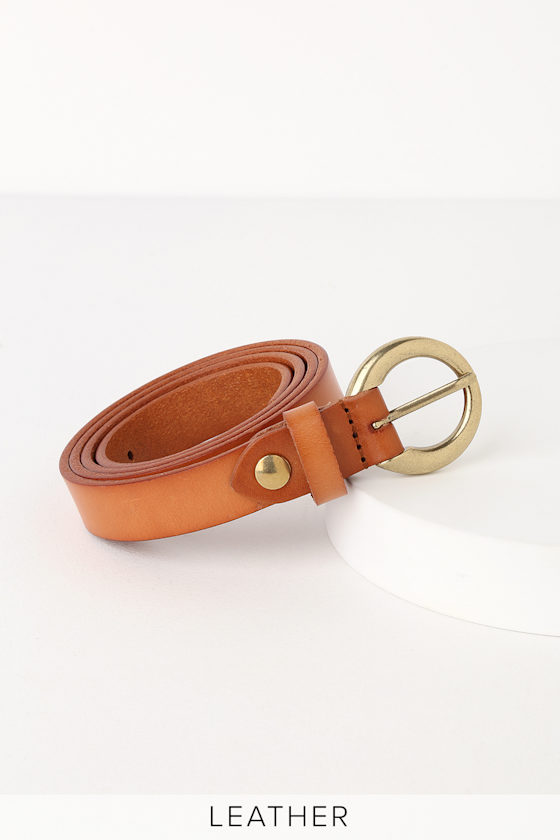 Cute Camel Belt Leather Belt Tan Skinny Belt Lulus