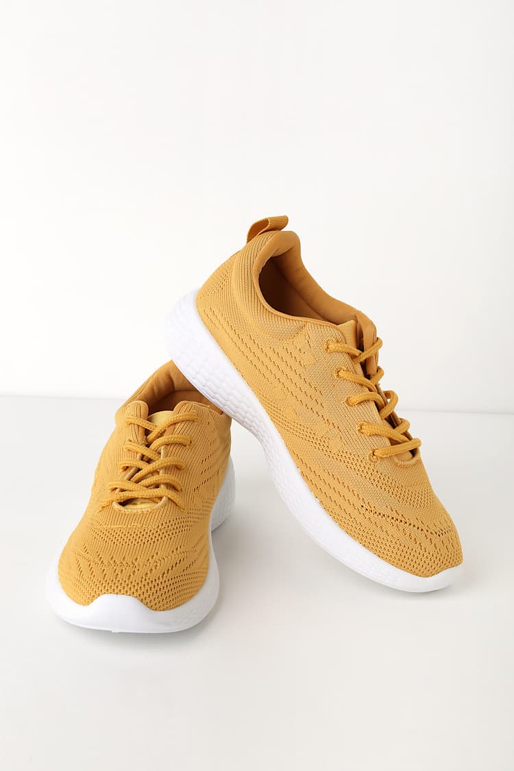 cute yellow sneakers
