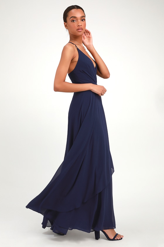 navy blue lulus dress