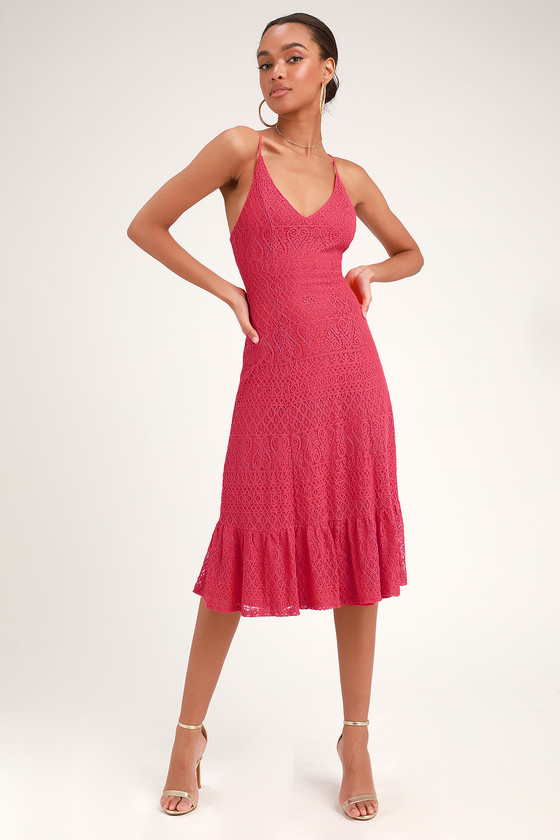magenta and orange dress