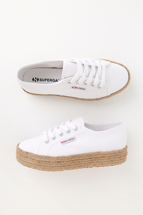 superga cotropew platform espadrille sneaker