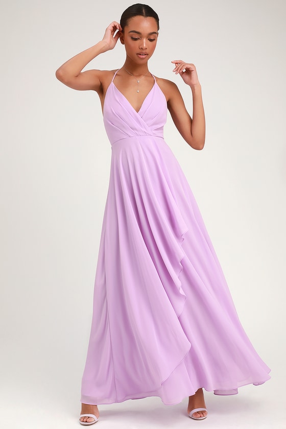 lulus lavender maxi dress