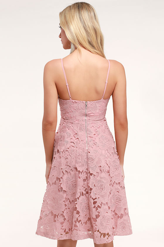 Nora Lee Dusty Rose Sleeveless Midi Dress 3