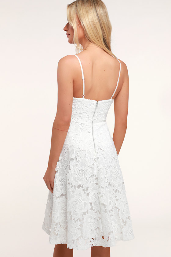 Nora Lee White Sleeveless Midi Dress 3