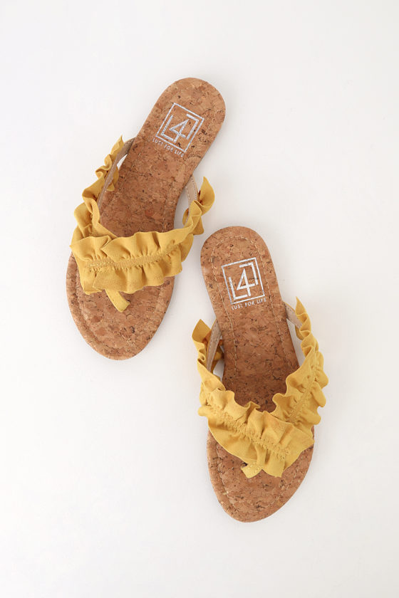 cute yellow sandals