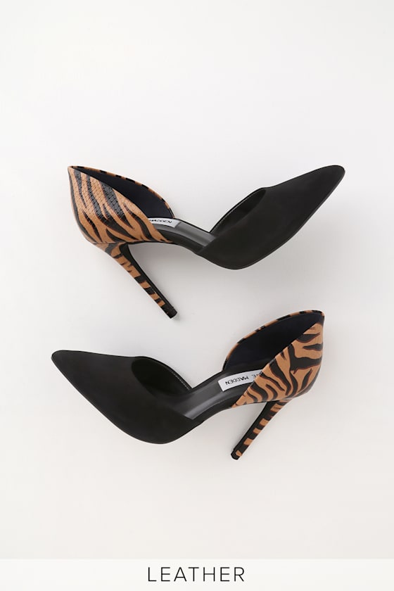 Hypnotic Tiger Pointed Toe D'Orsay Pumps 4