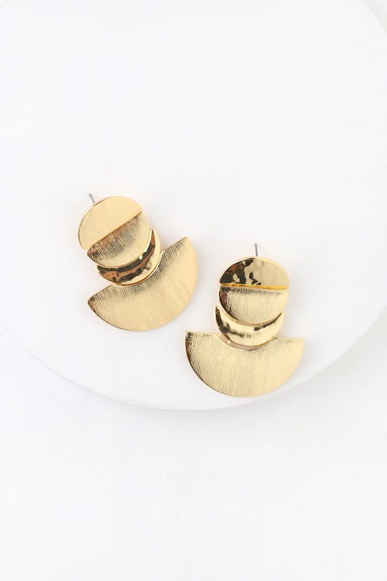 Absolutely Inspired Gold Geometric Earrings 2