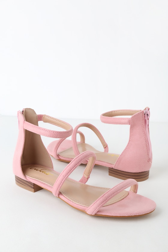 flat sandals pink