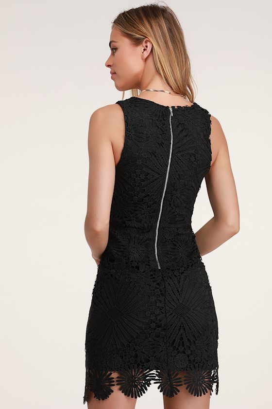 Heart Strings Black Lace Mini Dress 3