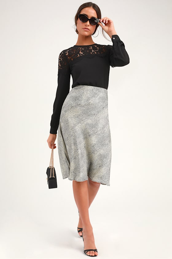 black lace evening top