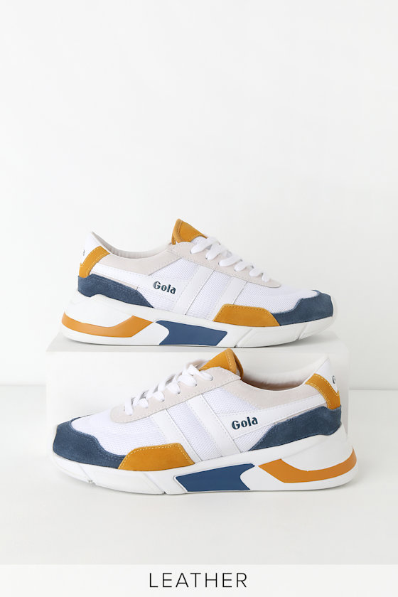 Eclipse White Multi Leather Sneakers 1