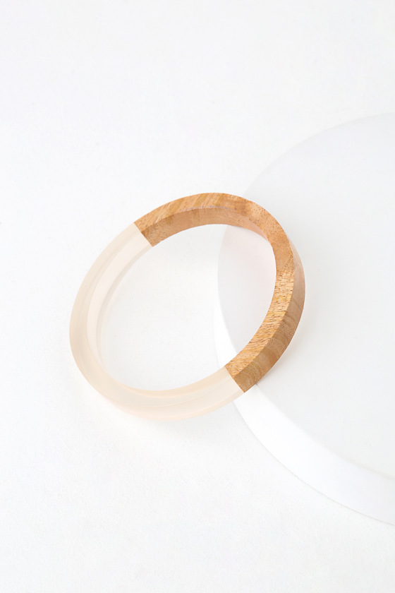 Rainier Wood and Clear Bracelet 1