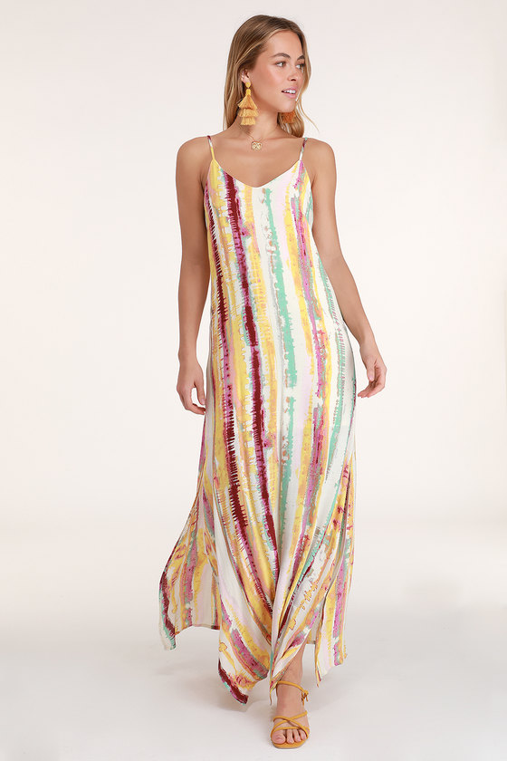 lulus tie dye maxi dress