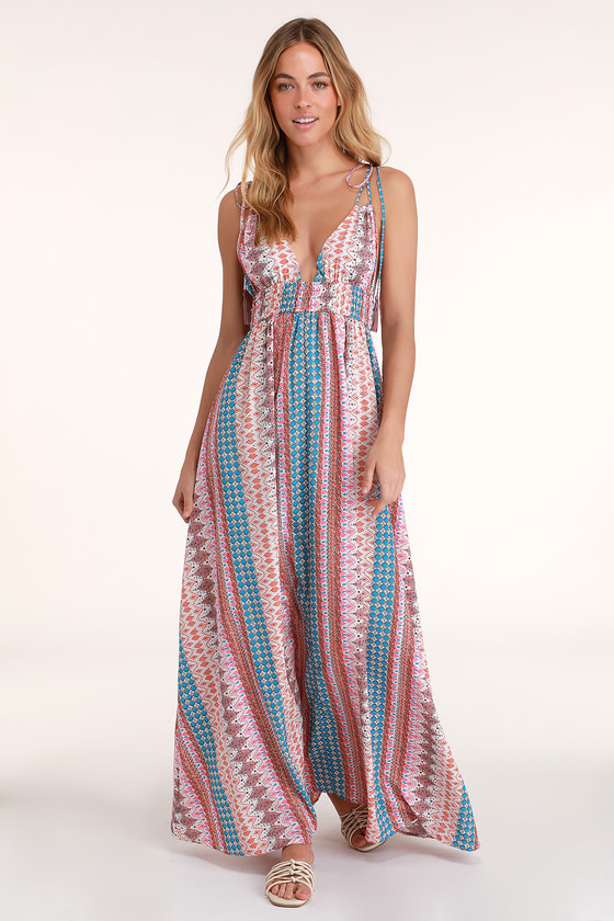 Pretty Print Dress - Maxi Dress 