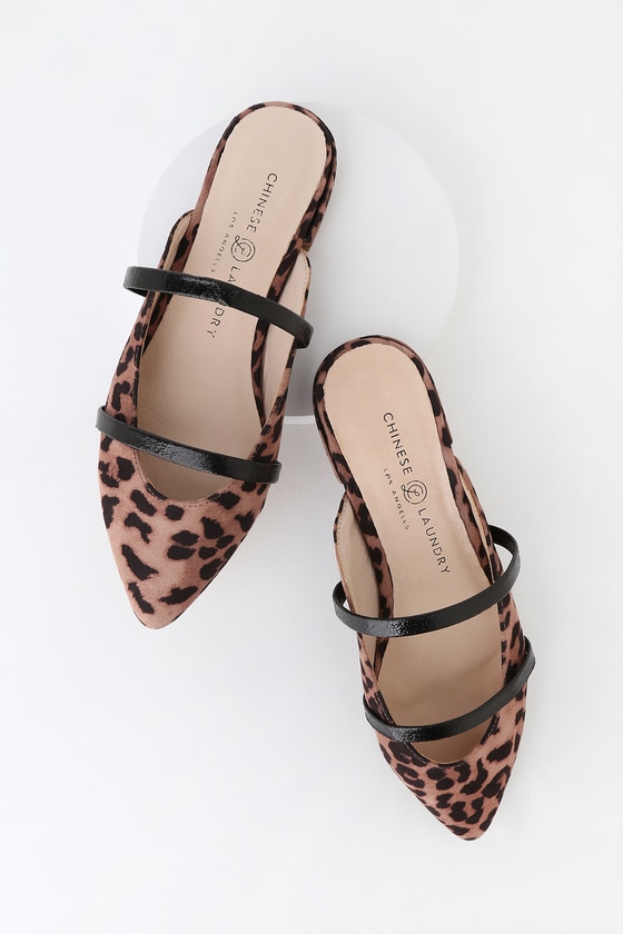 chinese laundry leopard mules