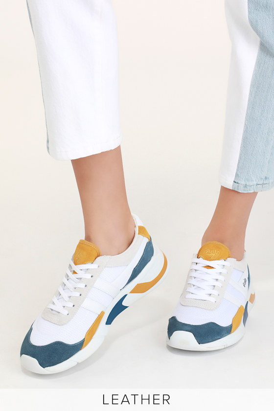 Eclipse White Multi Leather Sneakers 5