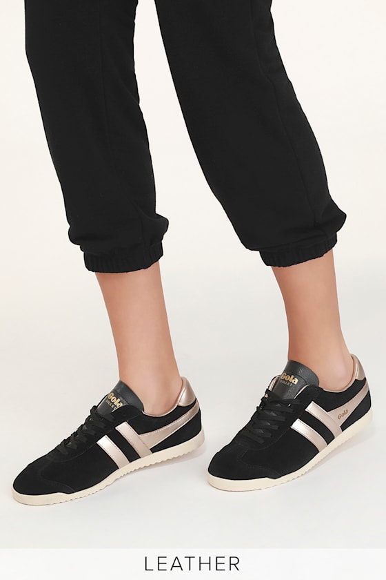 Bullet Pearl Black Suede Leather Sneakers 4