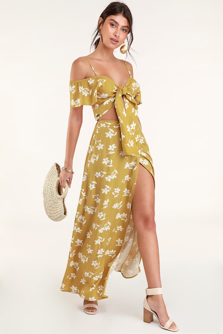 Billabong x Sincerely Jules High Heights - Floral Maxi Skirt - Lulus