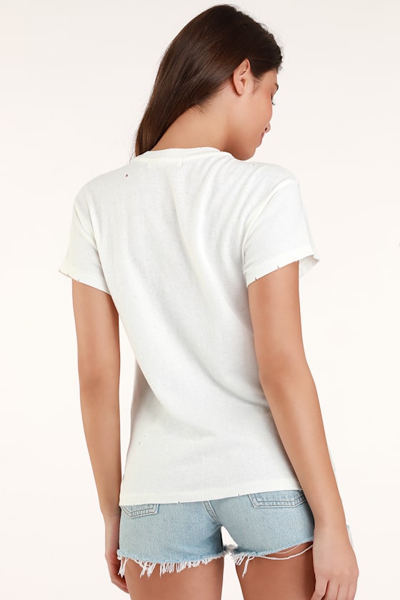 Perfect Boy Tulum White Distressed Graphic Tee 2