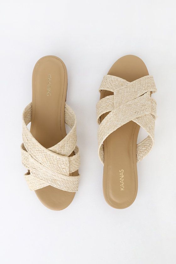 natural woven sandals