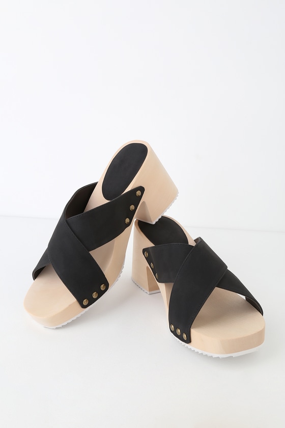 clog sandals heels open toe