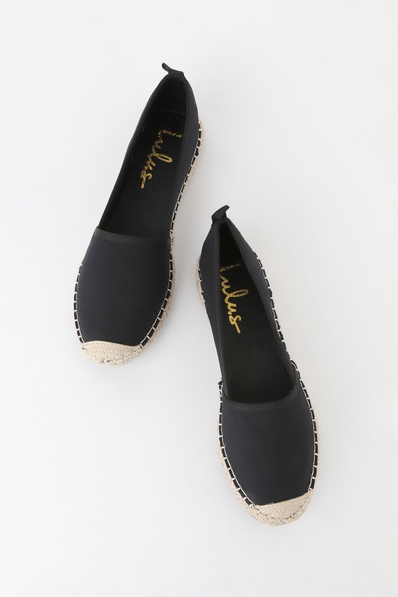 black espadrille sneakers